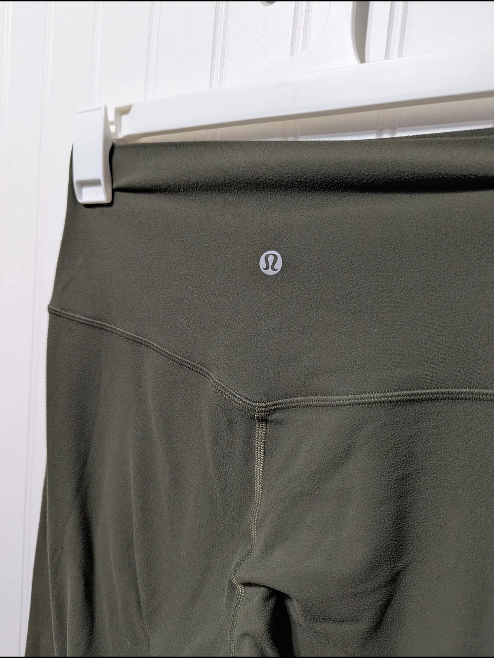 lululemon athletica Olive Green Cropped High-Rise Leggings